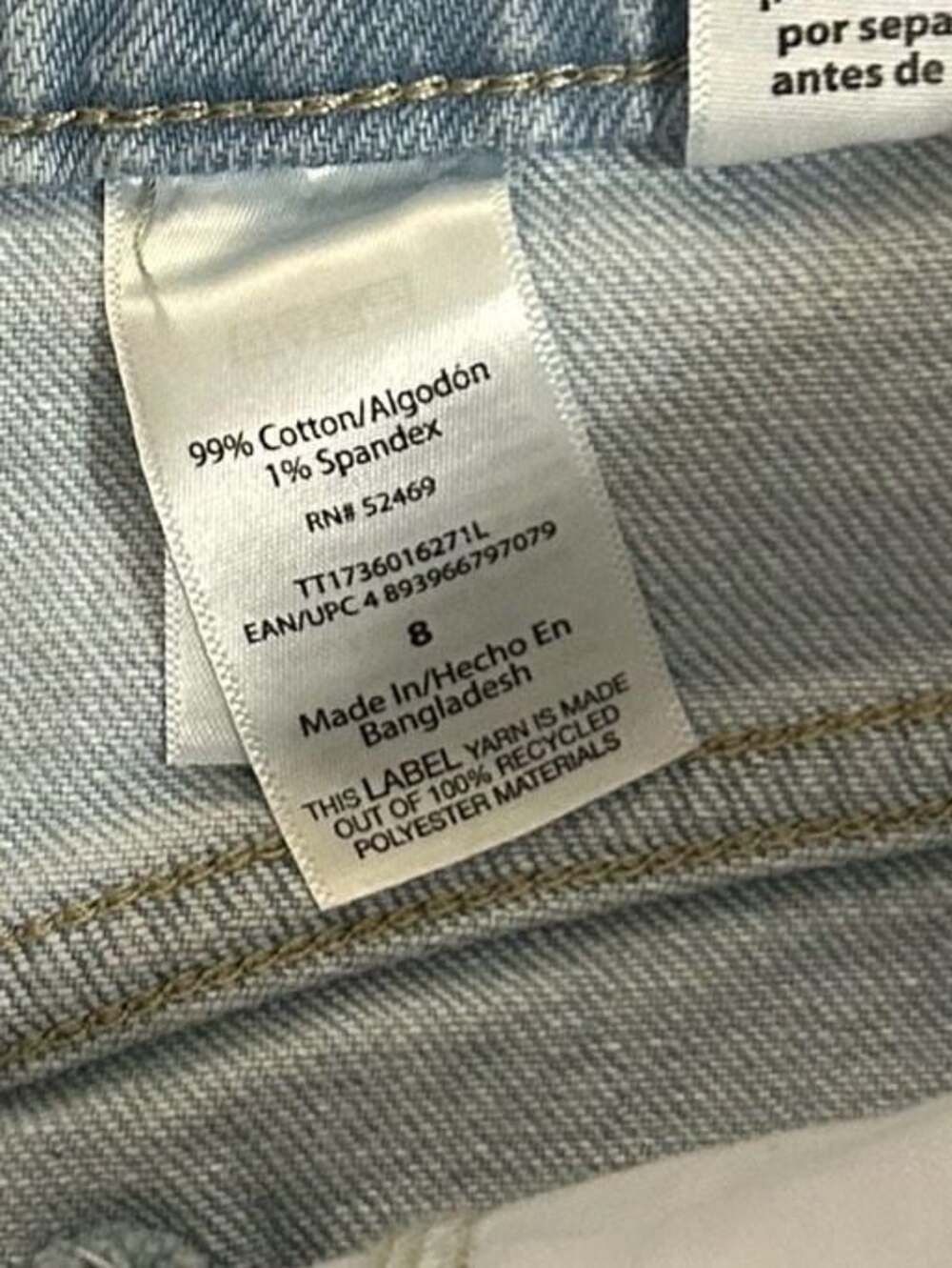 Time and Tru Women's Light Wash Wide Leg Jeans - Picture 3 of 7